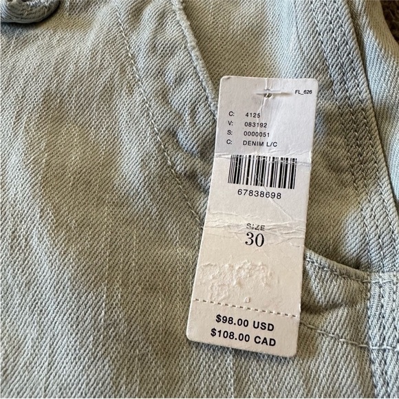 NWT Anthropologie x Pilcro Shortie Shorts Light Denim Frayed Hem 30 - Picture 6 of 8